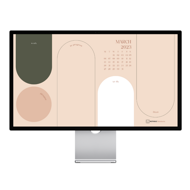 Notable Notebooks – Digital Pack 2023 - CREATIVE efficient computer (wallpaper + icons)